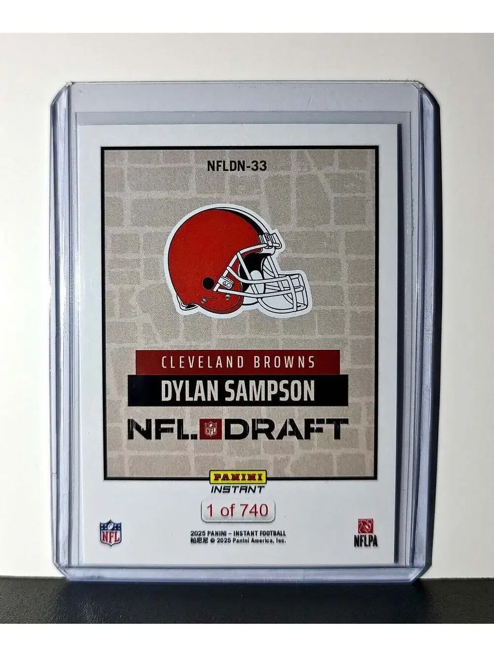 Dylan Sampson Rookie 2025 NFL Draft #33 Football Card Cleveland Browns 1 of 740